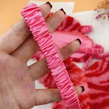 Pink Zebra Print Plush Eye Mask, Breathable Silk-Like