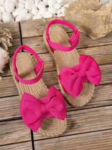 Wide Fit Women's 2025 Summer New Strap Butterfly Decor Elastic Ankle Strap Flat Sandals, Lightweight, Comfortable, Non-Slip, Suitable For Home, Leisure And Daily Wear