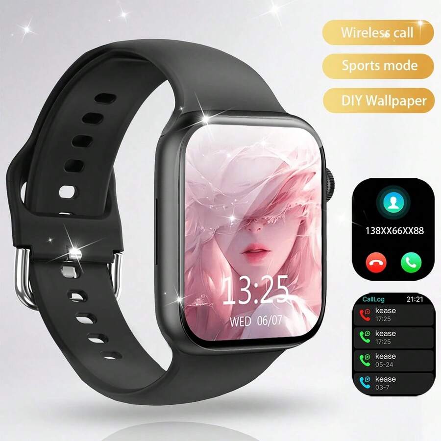 Smart Watch, Wireless Calling /Dial, Multi -Sport Mode, Calling Reminder And Rejection, SMS Reminder, Custom Wallpaper,For Ios/Andriod