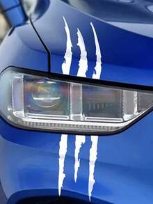 1pc汽车黑白鬼爪灯眉贴纸搞笑车贴防水贴纸划痕贴创意汽车用品 - 鬼爪 - 查看 7