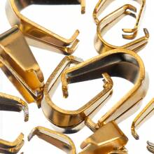 50Pcs Stainless Steel Lobster Clasp Necklace Pendant Connector Jewelry Findings For Jewelry Making DIY Accessories - Melon Seed Buckle - View 6