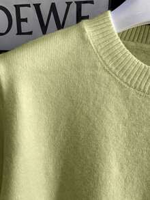 Men's Casual Versatile Solid Color Short Sleeve Knit Top - Yellow - View 7