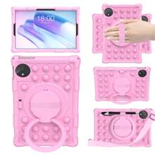 1 pezzo Custodia per tablet adatta per M10 3ND da 10,6" 2022/M10 FHD Plus/2a gen 10,3" TB-X606/Honor Pad X8a/MatePad Se 11"/Redmi Pad SE 11", compatibile con iPad, guscio protettivo antiurto con cinturino e penna, design a bolle di cartone animato (tablet non incluso)