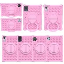 1 pezzo Custodia per tablet adatta per M10 3ND da 10,6" 2022/M10 FHD Plus/2a gen 10,3" TB-X606/Honor Pad X8a/MatePad Se 11"/Redmi Pad SE 11", compatibile con iPad, guscio protettivo antiurto con cinturino e penna, design a bolle di cartone animato (tablet non incluso)