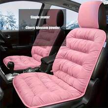 Car Seat Cushion, Single Seat Cover For The Front Seat, And Warm, With Backrest, Universal, Winter Comfort.