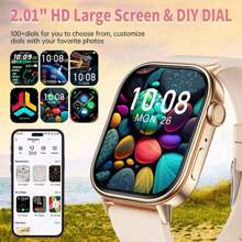 Smartwatch Women Men With Phone Function 2.01 Inch HD Fitness Watch With GPS Tracker Compass Outdoor IP68 Waterproof Sports Watch Sleep Monitor Heart Rate Smart Watch For Android IOS