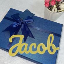 1pc Customized Acrylic Name Plate, Personalized Name, Customized Plaque, Unique Restaurant Wall Decor, Plate Decoration, Suitable For Bedroom, Cake Decor, Children's Day, Christmas, Halloween, Back To School, Birthday, Party Gifts, Customized Gifts