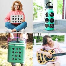 Bộ 50 miếng dán phong cách Gothic Retro - Miếng dán vinyl tái sử dụng cho máy tính xách tay, ván trượt, hành lý - Họa tiết hoạt hình độc đáo, phù hợp cho các dự án DIY, quà tặng tiệc tùng và trang trí Giáng sinh. - Nhiều màu - Xem 8