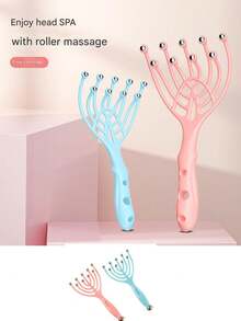 1件九爪五爪按摩器头部按摩球心灵提取器头皮梳放松减压抓挠神器按摩爪头部九爪头皮按摩器五爪头皮抓挠头部按摩器抓挠头皮球按摩爪头部放松疏通经络爪可缓解疲劳提神