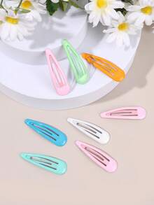 40 peças de grampos de cabelo coloridos para o Dia das Mães em lata, grampos de acrílico BB, acessórios de cabelo da moda para mulheres, presentes para mães, uso diário