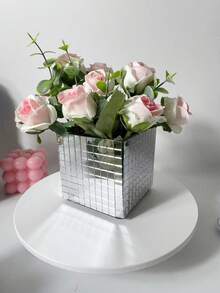3/1 pièce Vase carré élégant en acrylique - Pot de fleurs en acrylique transparent et robuste, terrarium, parfait pour les mariages et les événements formels, idéal comme décoration de mariage, vase transparent, idéal pour les arrangements floraux et les cadeaux de fête de jardin, anniversaire, décoration de maison pour la remise des diplômes, décoration de chambre, vase à fleurs, vase en verre - Transparent - Voir 6