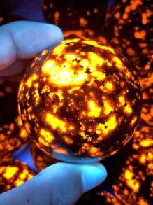 Random 1PC High Quality Yooperlite Ball Carving, Amazing Gift For Home Decoration.