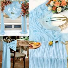 1pc Hand-Woven Balinese Sheer Table Runner, Rustic Transparent Dining Table Decor, Suitable For Romantic Bridal Shower Gifts, Multi-Scene Practical Use