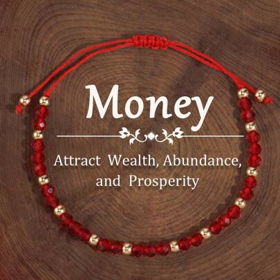 Pulsera bohemia de cristal natural rojo, trae riqueza y prosperidad - el regalo ideal para amigos, familia y parejas, adecuado para todas las ocasiones, diseño inspirador