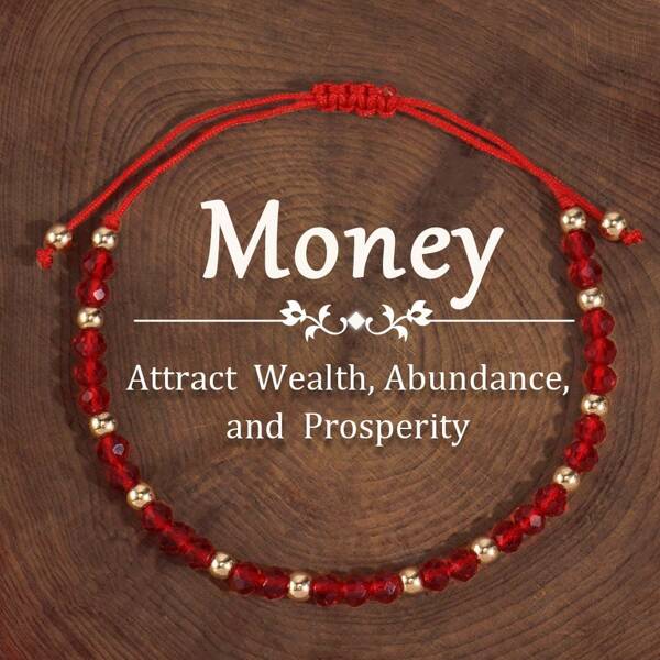 Bohemian Red Natural Crystal Bracelet, Brings Wealth And Prosperity - The Ideal Gift For Friends, Family, And Partners, Suitable For All Occasions, Inspirational Design