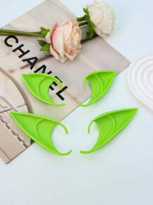 2pcs Short + Long  Ears Halloween Cosplay Party Stage Performance Makeup Festival Props