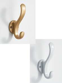 Gancio appendiabiti da parete retrò con viti, gancio da parete in metallo resistente con ventosa per cucina, bagno, appendiabiti singolo per ingresso, armadio cappotti, accessori da bagno da montare a parete