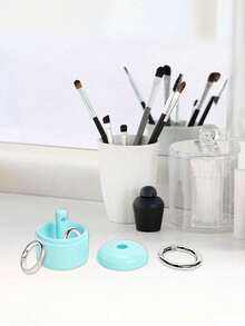 Cutie de bijuterii, Cutie portabilă pentru depozitarea bijuteriilor, Suport pentru bijuterii de călătorie, Recipient pentru breloc cutie de pastile, Breloc, Suport portabil pentru inele, Cutie pentru bijuterii sport, Cutie pentru bijuterii de călătorie, Breloc pentru inele de călătorie pentru femei, Recipient mic rotund pentru inele metalice pentru cercei, inele, coliere Înapoi la școală - Multicolor - Vizualizare 4