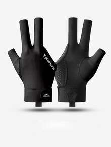 GOLOVEJOY 1pc Snooker/Billiard Glove, Left Hand Only, Thin Breathable Non-Slip 3-Finger Glove