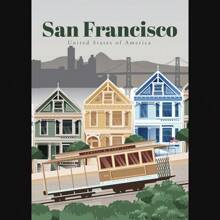 1pc/3PCS Images A Wall Arts Posters Modern Travel Amsterdam Tokyo London Iceland Bali Vancouver Travel Posters And Prints Modern Wall Art City Painting Landscape Oil Painting Frameless/Framed Canvas Art ,Wall Art With Frame