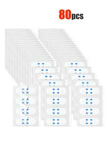 200片装面部提拉隐形胶带，面部提拉紧致胶带，隐形提拉贴片，透明无缝紧致面部皱纹贴片，提拉并固定面部肌肉，塑造面部轮廓。提拉松弛肌肤，抚平皱纹，改善双下巴、下巴和眼周肌肤，120/80/40/20片套装 - 彩色 - 查看 11