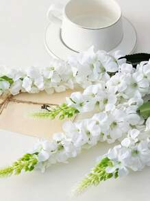1/3pcs Snapdragon Delphinium Hyacinth Artificial Silky Flowers Long Stem Fake Flower For Wedding Engagement Home Outdoor Party Floral Arrangement Centerpiece Table Decoration