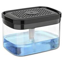 1 Piece Kitchen Tool Hand And Dish Soap Dispenser Set, 2 In 1 Kitchen Sink Countertop Soap Pump Dispenser, Kitchen Double Soap Dispenser Sponge Rack, 3 In 1 Countertop Soap Dispenser, Suitable For Sink, With Sponge Rack, Double Dish Soap Dispenser With Dishcloth Rack, Kitchen Sink Dispenser With Tray, 5 In 1 Kitchen Sink Countertop Organizer