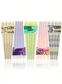 Three-Box Portable Box Pre-Rolled Cone Ultra-Thin Slow Burning With Tip Roll Paper Portable Tapered Roll Paper Lovers Gift Novelty Party Gift Gift For Friends Spring Outdoor Items, Pre-Rolled Filter Paper Accessories Lightweight
