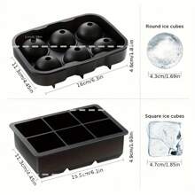 ¡Tamaño compacto, uso versátil! Bandeja de cubitos de hielo de silicona con mini rejillas y material flexible suave, fácil de liberar con un solo empujón, ¡diversión en la elaboración de hielo para un efecto refrescante de verano!