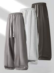 1 Stück Herren Jogginghose mit Kordelzug in weitem Schnitt, Loose Lässig Sporthose, Frühling/Sommer