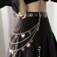 Zipper Decor Chain, Hip-Hop Accessory Hanging Chain, Waist Chains