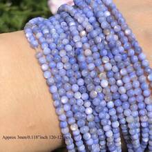 Miçangas Mistas de Conchas Redondas Naturais nas Cores Rosa Pastel, Roxo e Azul de 3mm, Acessórios de Joalheria DIY para Pulseiras, Colares e Brincos