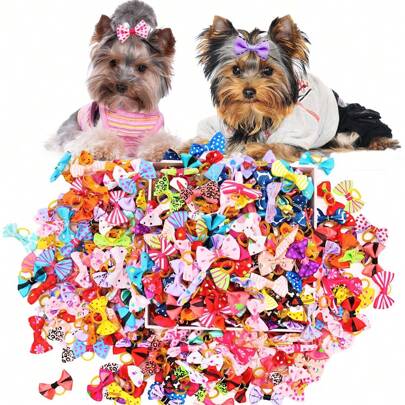 30/50pcs Assorted Floral, Pet, Bowknot Hair Accessories Wholesale