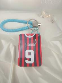 Llaveros con arena móvil personalizados, llaveros con patrones de camisetas del Real Madrid/Barcelona, adornos de balón para bolso con nombres y números de jugadores personalizables, llaveros brillantes, regalos ideales para amigos, compañeros de clase, parejas, impresión 3D de acrílico