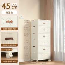 1/2/3/4/5 Layer Storage Cabinet, Clover Double Door Household Multi-Layer Folding Storage Cabinet For Toys, Books, Snacks
