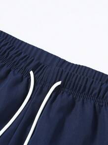 Pantaloni casual leggeri da uomo a gamba dritta con righe, abbigliamento sportivo alla moda, adatti per l'estate e il ritorno a scuola