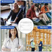 10 Tarjetas UHF blancas y porta tarjetas con lectores de largo alcance de 915 MHz para tarjetas de acceso, tarjetas de socio, tarjetas de aparcamiento, etc. - Blanco - Ver 7