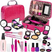 Kids Pretend Makeup Set (, Not For Real Use) Roleplay Vanity Cosmetic Bag Makeup Kit Princess Makeup Handbag Gift Box Set, Birthday, Holiday, Christmas, New Year Gift - Shape - View 3