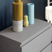 Vida Designs Denver Drawer Chests (White, 3 Drawer) - Grey - View 4