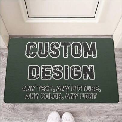 1 covoraș personalizat, covoraș personalizat cu designul tău, fotografie și text personalizate, covoraș de bun venit unic, perfect pentru cadou de casă nouă, covoraș de exterior, covoraș de ușă prietenos, covor decorativ personalizat, decor pentru casă, perfect pentru intrările în casă, durabil și elegant, antiderapant, ideal pentru Crăciun, Ziua Îndrăgostiților, Ziua Mamei, Ziua Tatălui, aniversări, Anul Nou, Ziua Recunoștinței, pentru familie, articole esențiale pentru uz casnic.