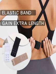 Set de 6 extensores elásticos ajustables para sujetador - Extensores de ropa interior cómodos, ajuste perfecto para el tamaño del sujetador