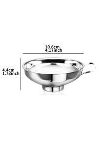 1PC Small Funnels For Filling Small Bottles 3 In 1 Stainless Steel Small Kitchen Funnel Set Transferring Essential Oils Liquid Fluid Spice Dry Ingredients Powder