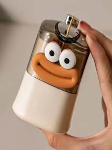 1 Stück Kreativ Cartoon Automatischer Pop-Up Zahnstocherhalter, stilvoller Zuhause Gebrauch Zahnstocherbehälter für Wohnzimmer, eleganter Restaurantgebrauch