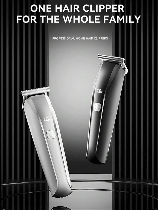 Recortadora de cabello y barba eléctrica para hombres, máquina de afeitar con juego de peine guía, set de corte de cabello. 1200mAh