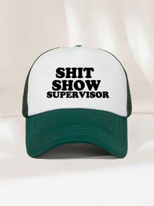 1 pieza Gorra de béisbol con estampado unisex estilo de camionero, sombrero de sol apto para uso diario, viajes al aire libre, senderismo