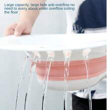 LINKOOL Folding Toilet Sitz Hemorrhoid Hot Tub Bath Bidet Flusher Special Wash Basin Cleaning Soaking Pregnant Women Bathtub Sitz Bath Hemorrhoids For Toilet Seat Postpartum Care Sits Bath Kit For Women Collapsible Folding Toilet Sitz Bath Bidet Flusher Special Wash Basin Hip Cleaning Soaking Bathtub Hemorrhoid Hot Tub Bathroom Bathroom Accessories Bathroom Tools - Multicolor - View 6