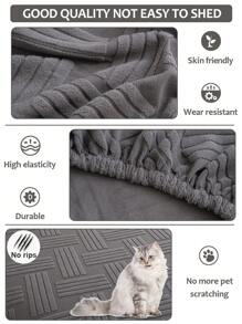 1 pièce Housse de canapé, universelle tout inclus, coussin de canapé universel antidérapant simple pour toutes les saisons, housse de coussin de canapé, chapeau élastique de canapé, convient à la protection des canapés en L et des canapés 1, 2, 3, 4 places dans le salon