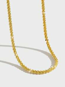 1PC 925 Sterling Silver Emerald Cut Tassel Zirconia Necklace For Women Simple Choker Necklaces Birthday Party Holiday Daily Wear Necklace - Style 5 - View 5