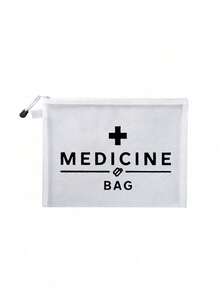 Bolsa de tela organizadora de pastillas "Bolsa de medicamentos" humorística - Bolsa de medicamentos reutilizable con cremallera para viajes y cosméticos - Regalo ideal para mujeres, hermanas e hijas en cumpleaños y Navidad