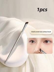 2 Pieces Nose Shadow Brush, Highlight Brush, Eyeliner Brush, Blending Brush, Contour Brush, Angled Eye Shadow Brush Makeup Brush Set, Brightening Highlight Brush, Oblique Nose Root Nose Brush, Side Shadow Brush, Contour Brush